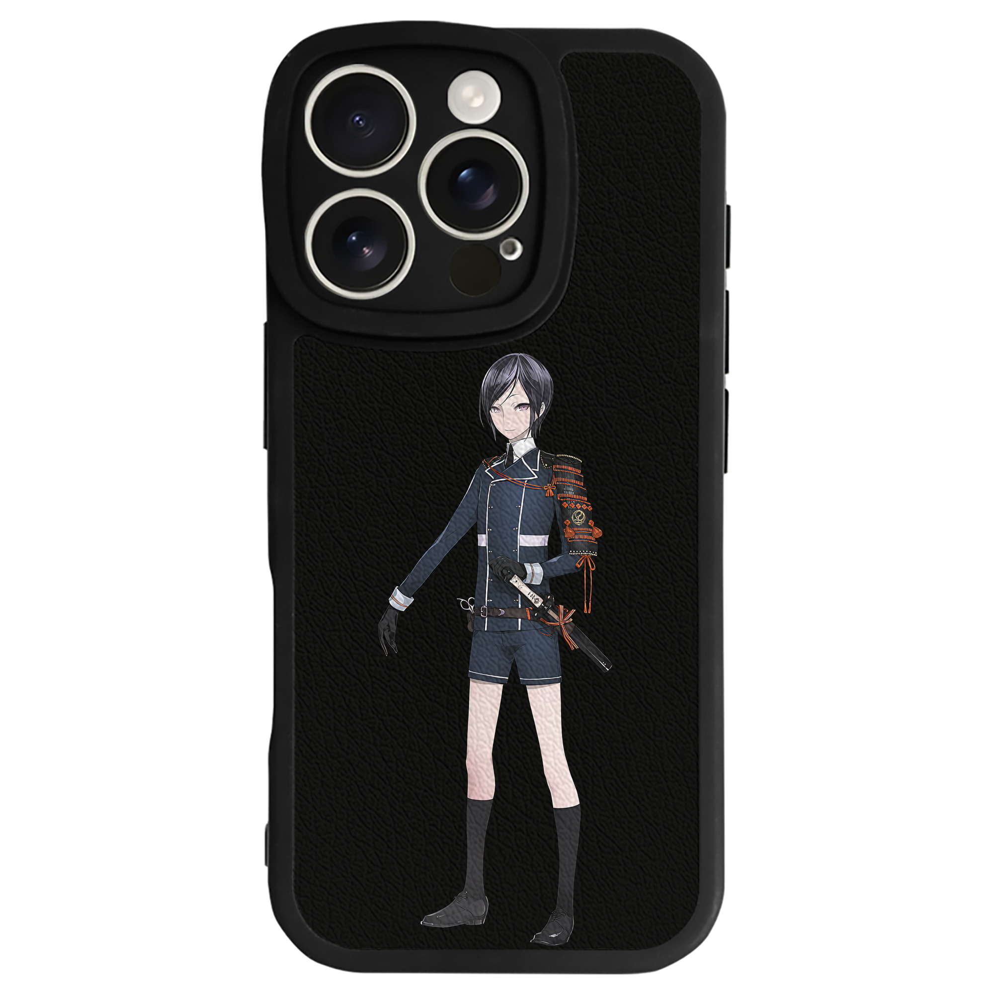 （画像用） 刀剣乱舞 Touken Ranbu 【iPhone 16シリーズ対応】シリコンスマホケース（レザー調） 材質：シリコン